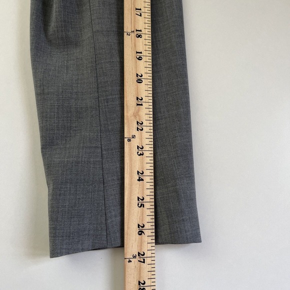 Talbots Blazer Womens 18L Wool Blend Grey One Button Lined Jacket Office Casual - Picture 8 of 13